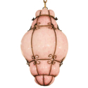 1930's Pink Murano Glass Lantern