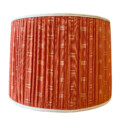Orange Ikat Fabric Lampshade