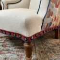 Radnor Chair with Thomas O'Brien fabric on back - Image 4