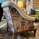 Radnor Chair with Thomas O'Brien fabric on back - Image 5