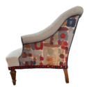 Radnor Chair with Thomas O'Brien fabric on back - Image 2